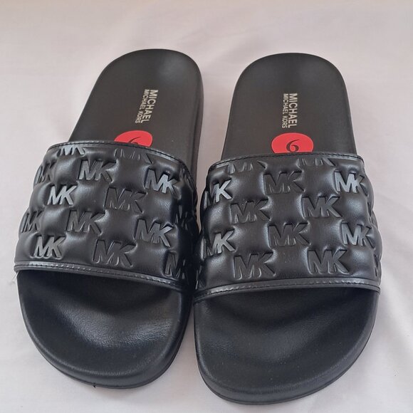 Michael Kors MK Logo Slip on Slippers BNWT - Picture 1 of 8